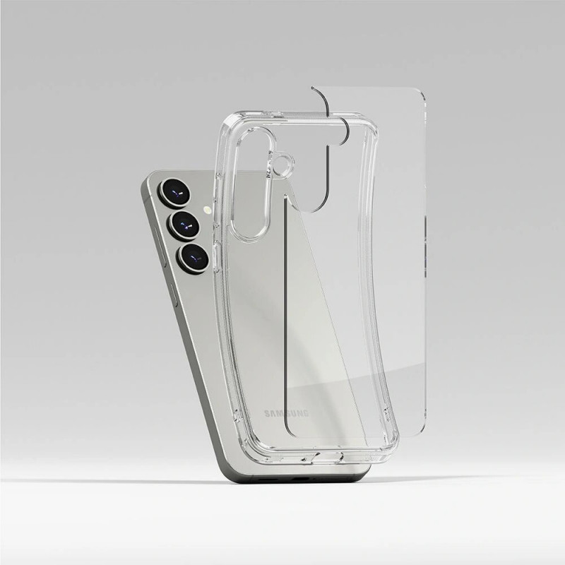 Custodia Ringke Fusion per Samsung Galaxy S25+, trasparente