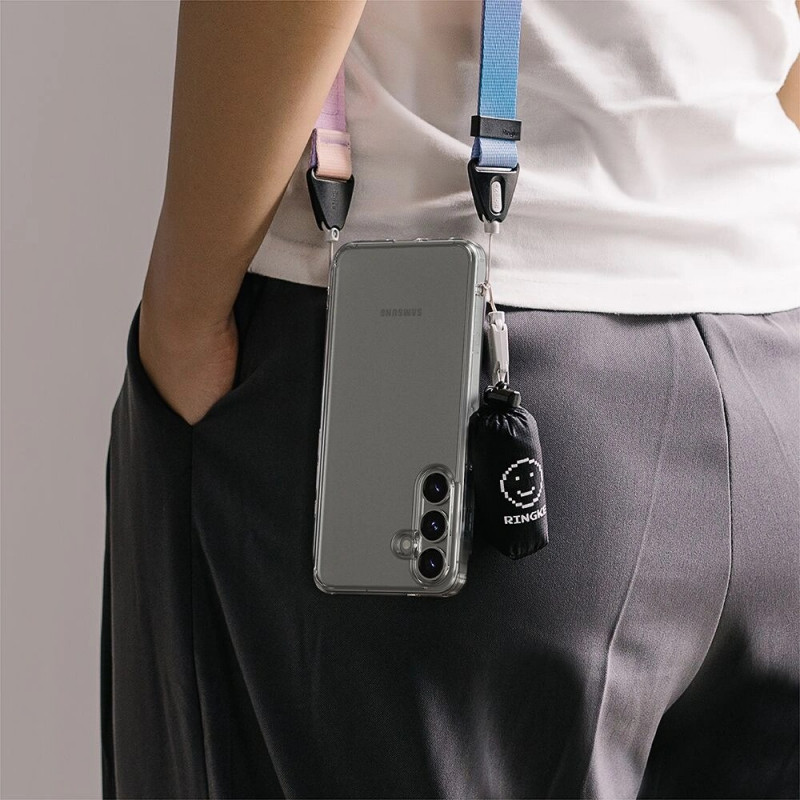 Custodia Ringke Fusion per Samsung Galaxy S25+, trasparente