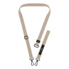 Laccetto per telefono crossbody 2-in-1 Tech-Protect C6S Rope, Cosmic Latte (beige)