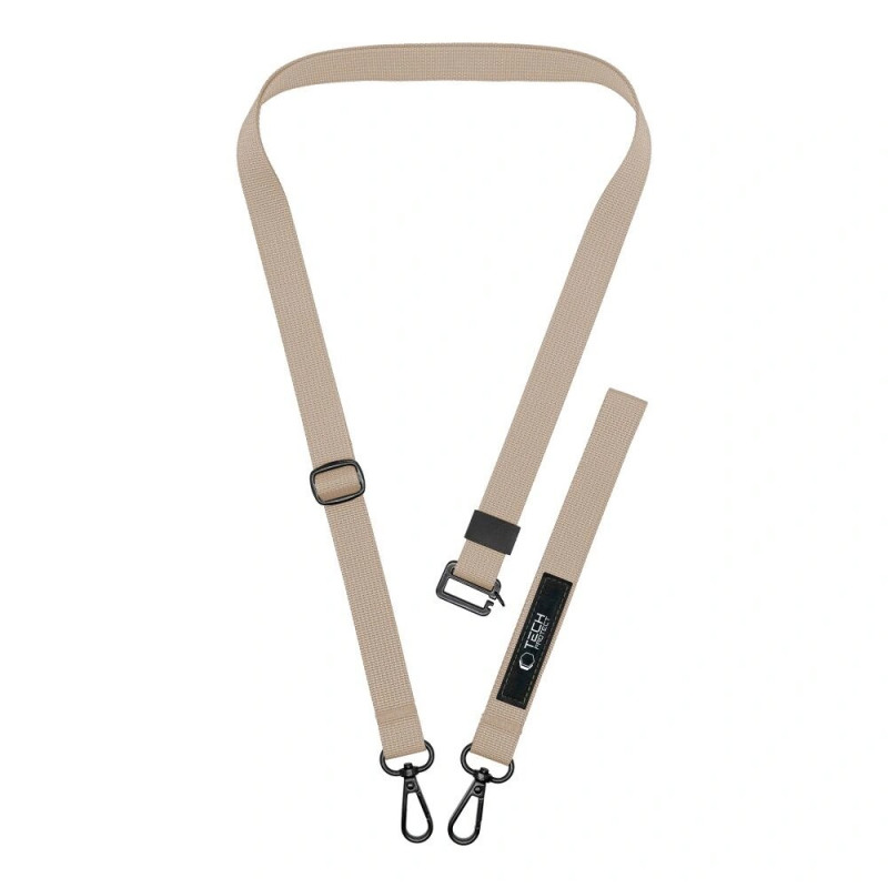 Laccetto per telefono crossbody 2-in-1 Tech-Protect C6S Rope, Cosmic Latte (beige)