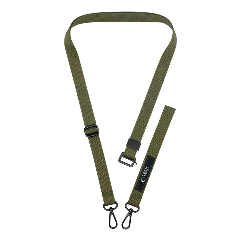 Laccetto per telefono crossbody Tech-Protect C6S Rope 2-in-1, Cargo Khaki (oliva)