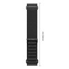 Cinturino per orologio Tech-Protect Nylon Pro THP6035 per Garmin Fenix 5X / 5X Plus / 6X / 6X Pro / 7X / 8 / 8 Pro / 9 / 9 Pro (51 mm), nero