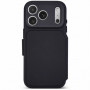 Custodia portafoglio staccabile in silicone testurizzato Decoded per Apple iPhone 18 Pro Max / iPhone 17 Pro Max, nero phantom
