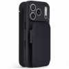 Custodia portafoglio staccabile in silicone testurizzato Decoded per Apple iPhone 18 Pro Max / iPhone 17 Pro Max, nero phantom