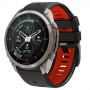 Cinturino per orologio Tech-Protect Iconband Pro per Garmin Fenix 5X / 5X Plus / 6X / 6X Pro / 7X / 8 / 8 Pro / 9 / 9 Pro (47 mm), nero / rosso