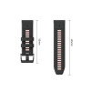 Cinturino per orologio Tech-Protect Iconband Pro per Garmin Fenix 5X / 5X Plus / 6X / 6X Pro / 7X / 8 / 8 Pro / 9 / 9 Pro (47 mm), nero / rosso