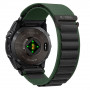 Cinturino per orologio Tech-Protect Nylon Pro THP6034 per Garmin Fenix 5X / 5X Plus / 6X / 6X Pro / 7X / 8 / 8 Pro / 9 / 9 Pro (51 mm), verde / nero