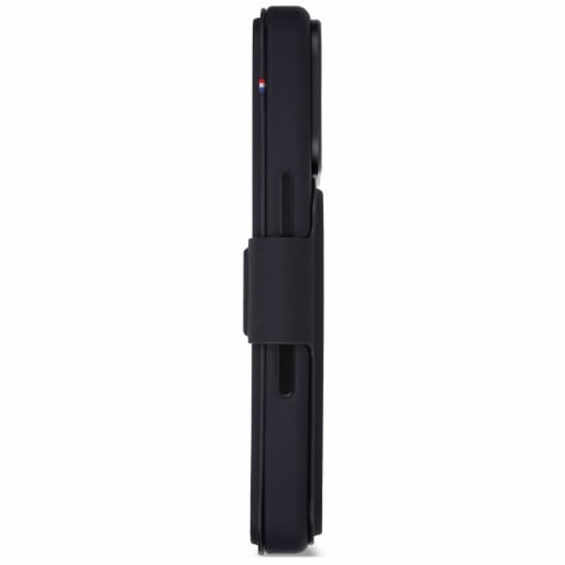 Custodia portafoglio staccabile in silicone testurizzato Decoded per Apple iPhone 18 Pro / iPhone 17 Pro, nero phantom