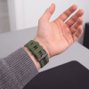 Cinturino per orologio Tech-Protect Iconband Pro THP6049 per Garmin Fenix 5X / 5X Plus / 6X / 6X Pro / 7X / 8 / 8 Pro / 9 / 9 Pro (47 mm), verde / nero
