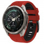 Cinturino per orologio Tech-Protect Iconband Pro THP6050 per Garmin Fenix 5X / 5X Plus / 6X / 6X Pro / 7X / 8 / 8 Pro / 9 / 9 Pro (47 mm), rosso / nero