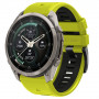 Cinturino per orologio Tech-Protect Iconband Pro THP6051 per Garmin Fenix 5X / 5X Plus / 6X / 6X Pro / 7X / 8 / 8 Pro / 9 / 9 Pro (47 mm), lime / nero