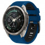 Cinturino per orologio Tech-Protect Iconband Pro THP6040 per Garmin Fenix 5X / 5X Plus / 6X / 6X Pro / 7X / 8 / 8 Pro / 9 / 9 Pro (51 mm), blu navy / nero
