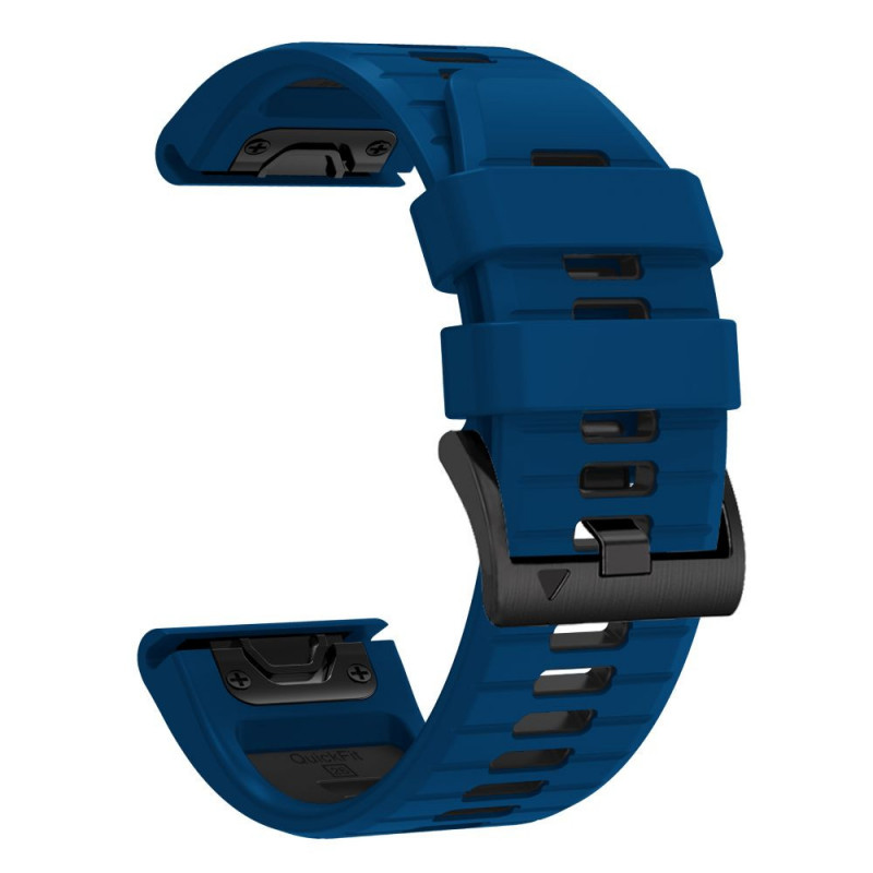 Cinturino per orologio Tech-Protect Iconband Pro THP6040 per Garmin Fenix 5X / 5X Plus / 6X / 6X Pro / 7X / 8 / 8 Pro / 9 / 9 Pro (51 mm), blu navy / nero