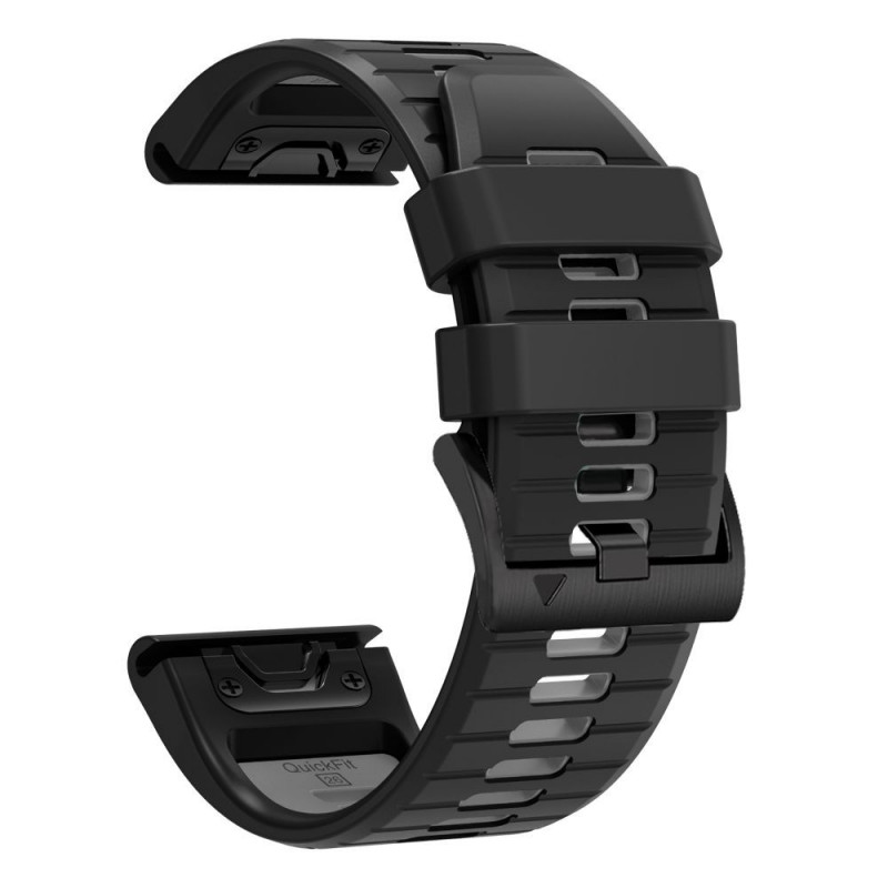 Cinturino per orologio Tech-Protect Iconband Pro THP6039 per Garmin Fenix 5X / 5X Plus / 6X / 6X Pro / 7X / 8 / 8 Pro / 9 / 9 Pro (51 mm), nero / grigio