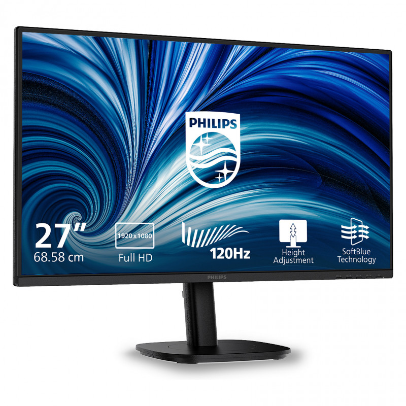 Monitor LED Philips 3000 Series 27B2N3200A/00 da 27 pollici, IPS, Full HD, nero