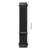 Cinturino per orologio Tech-Protect NylonLoop THP6104 per Garmin Fenix 5X / 5X Plus / 6X / 6X Pro / 7X / 8 / 8 Pro / 9 / 9 Pro (51 mm), nero