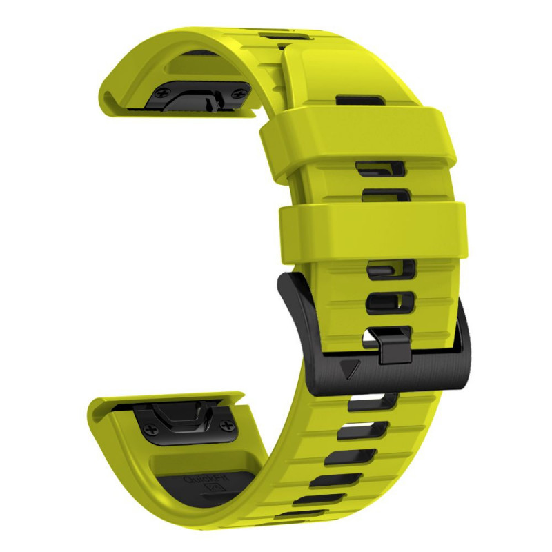 Cinturino per orologio Tech-Protect Iconband Pro THP6042 per Garmin Fenix 5X / 5X Plus / 6X / 6X Pro / 7X / 8 / 8 Pro / 9 / 9 Pro (51 mm), lime / nero