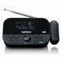Lenco CR-615BK Radio sveglia con proiezione, DAB+/FM, nera