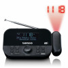 Lenco CR-615BK Radio sveglia con proiezione, DAB+/FM, nera
