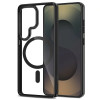 Custodia Tech-Protect Magmat MagSafe per Samsung Galaxy S26 Ultra, nero/trasparente