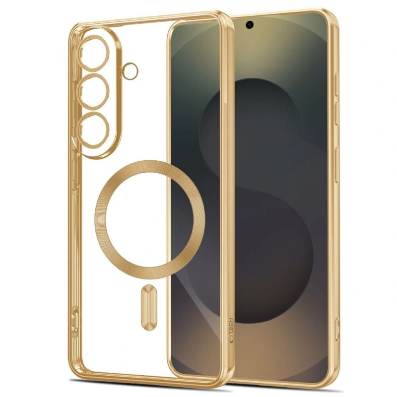 Custodia MagFlex MagSafe per Samsung Galaxy S26, oro brillante Tech-Protect