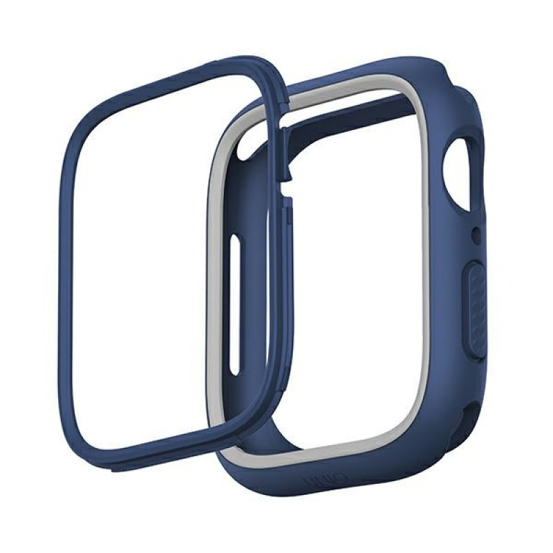 Custodia UNIQ Moduo per Apple Watch 4/5/6/7/8/9/SE 44/45 mm, blu-grigio
