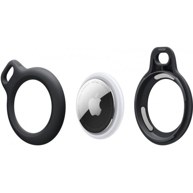 Custodia con catena Rough Tech-Protect per Apple AirTag (THP1351), nera