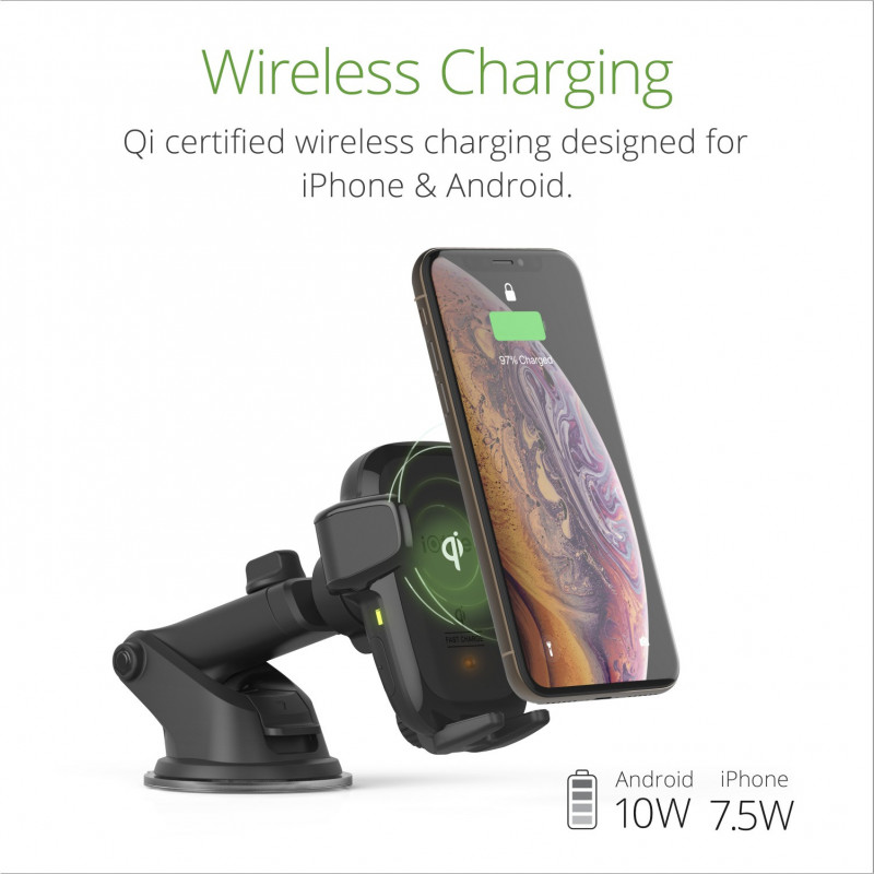 Supporto da cruscotto wireless iOttie Auto Sense con ricarica wireless (7,5 W iPhone, 10 W Android)