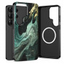 Custodia Tech-Protect Lamano MagSafe per Samsung Galaxy S26 Ultra, nera e verde