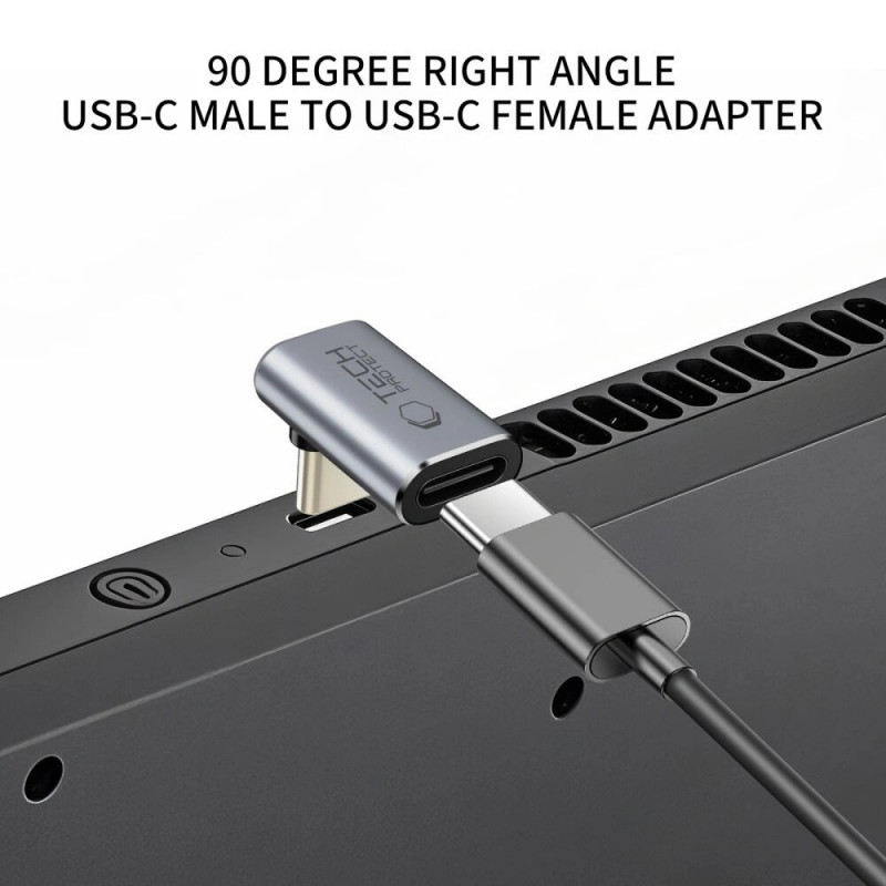 Adattatore USB-C angolare Tech-Protect UltraBoost AA02, grigio