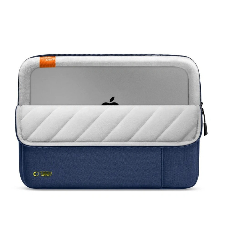 Custodia per laptop Tech-Protect Defender 13-14", blu navy