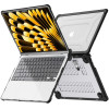 Custodia Tech-Protect SmartShell Pro per Apple MacBook Air 13" (M2/M3/M4/M5) 2023-2025, nero/trasparente