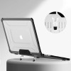 Custodia Tech-Protect SmartShell Pro per Apple MacBook Air 13" (M2/M3/M4/M5) 2023-2025, nero/trasparente