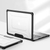 Custodia Tech-Protect SmartShell Pro per Apple MacBook Air 13" (M2/M3/M4/M5) 2023-2025, nero/trasparente