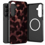 Custodia Tech-Protect Lamano MagSafe per Samsung Galaxy S26+, marrone e nera