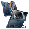 Custodia Supcase UB Aero MagSafe per Samsung Galaxy Z Fold 8 Ultra con vetro temperato e vetro privacy, blu aramidico