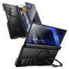 Custodia Supcase UB Aero MagSafe per Samsung Galaxy Z Fold 8 Ultra con vetro temperato e vetro privacy, nero aramidico