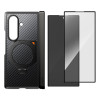Custodia Supcase UB Aero MagSafe per Samsung Galaxy Z Fold 8 Ultra con vetro temperato e vetro privacy, nero aramidico