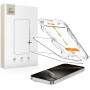 Tech-Protect Quick Set+ Pellicola protettiva in vetro temperato per Apple iPhone 16 Pro, nera (2 pz)