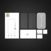 Tech-Protect Quick Set+ Pellicola protettiva in vetro temperato per Apple iPhone 16 Pro, nera (2 pz)