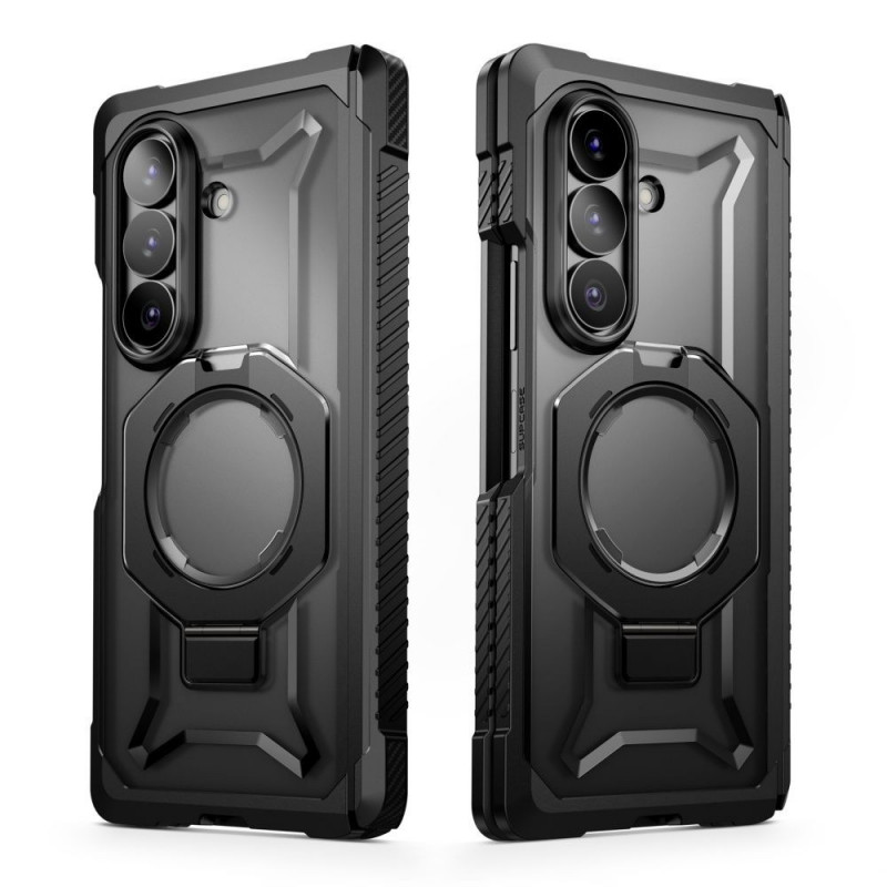Custodia Supcase UB Grip Mag MagSafe per Samsung Galaxy Z Fold 8 con vetro temperato e vetro privacy, nera