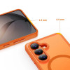 Custodia MagSafe Tech-Protect Magmat per Samsung Galaxy S26, arancione opaco