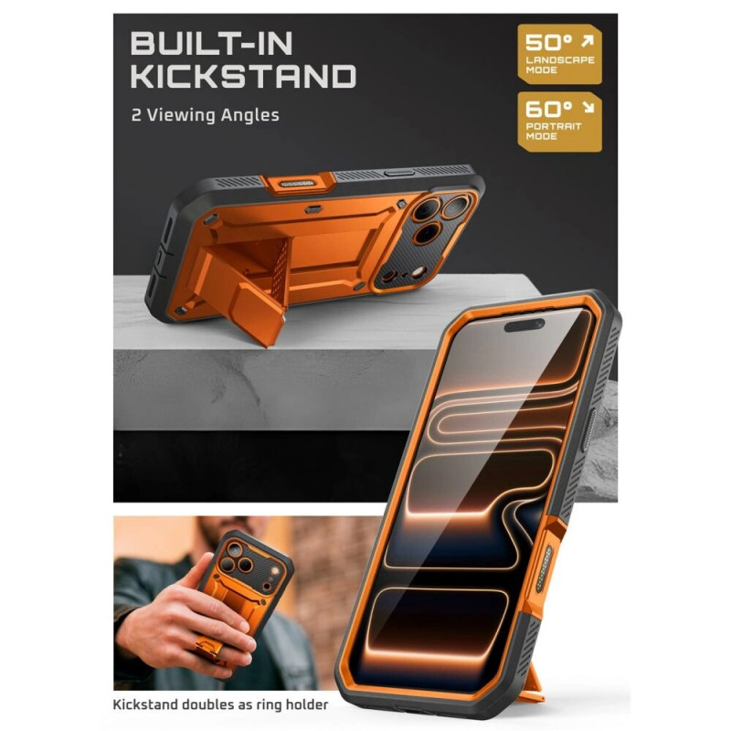 Custodia Supcase Unicorn Beetle Pro per Apple iPhone 17 Pro Max, corallo