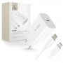 Caricabatterie da parete Tech-Protect NC20W USB-C 1 porta PD 20W con cavo Lightning, bianco, 100 cm