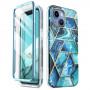 Custodia Supcase Cosmo per Apple iPhone 14 Plus / 15 Plus, blu oceano