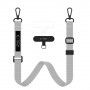 Set laccetti per telefono Tech-Protect C6S Rope Crossbody Crayon Grey
