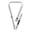Set laccetti per telefono Tech-Protect C6S Rope Crossbody Crayon Grey
