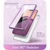 Custodia Supcase Cosmo per Apple iPhone 14 Plus / 15 Plus, viola marmo