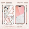 Custodia Cosmo Supcase per Apple iPhone 14 Plus / 15 Plus, rosa marmo