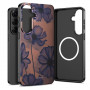 Custodia Tech-Protect Lamano MagSafe per Samsung Galaxy A57 5G, marrone e viola